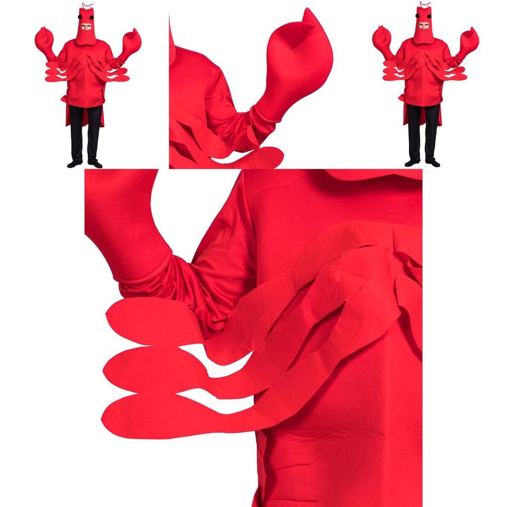 Red Lobster Performance Costume Vibrant Cosplay Prop Perfect For Halloween And Stage Shows