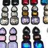 Resin Shiny Rhinestone Earrings Colorful Colorful Dangle Earring Geometric Square Studs  Women