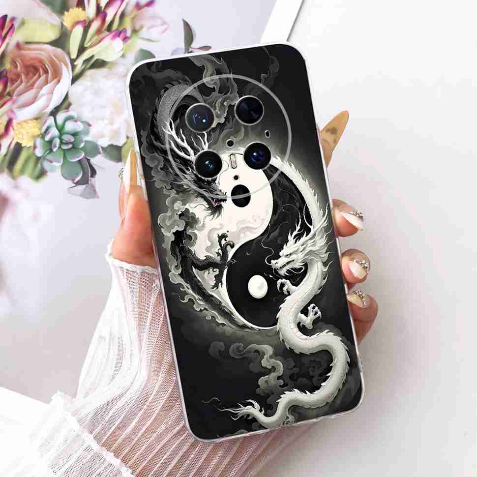 For Huawei Mate 70 Pro 5G Case PLR-AL00 PLR-AL50 Silicone TPU Cover For Mate 70Pro+ 70 Pro Plus 5G Cartoon Lion Butterfly Bumper
