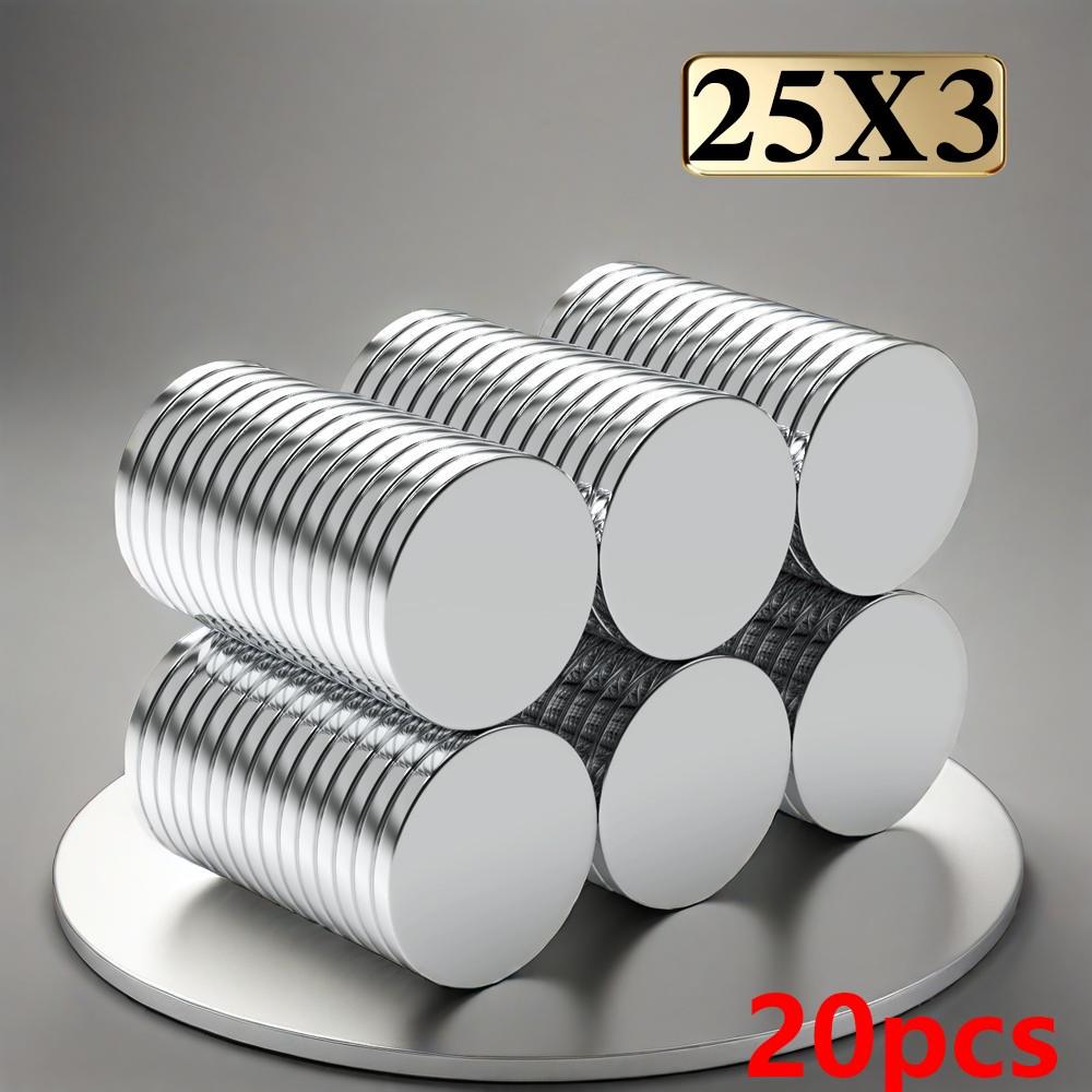 25x3mm Imans Refrigerator Magnets for DIY Office Whiteboard Workshop Suitable Tools Home Workplace