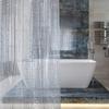 EVA Waterproof Thickened Transparent Shower Curtain - Moisture-Proof, No-Punch Installation