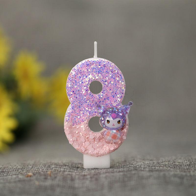 Number 0 Candle for Birthday , Baking Decoration Topper for Kids Party Supplies
