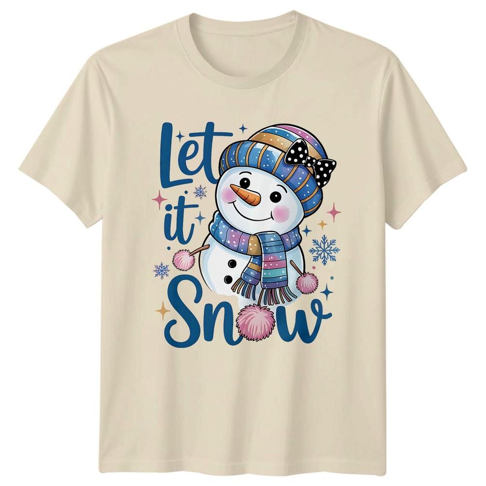 Let It Snow SnowUnisex Winter Holiday Unisexs TShirt Unisexs Graphic Tee