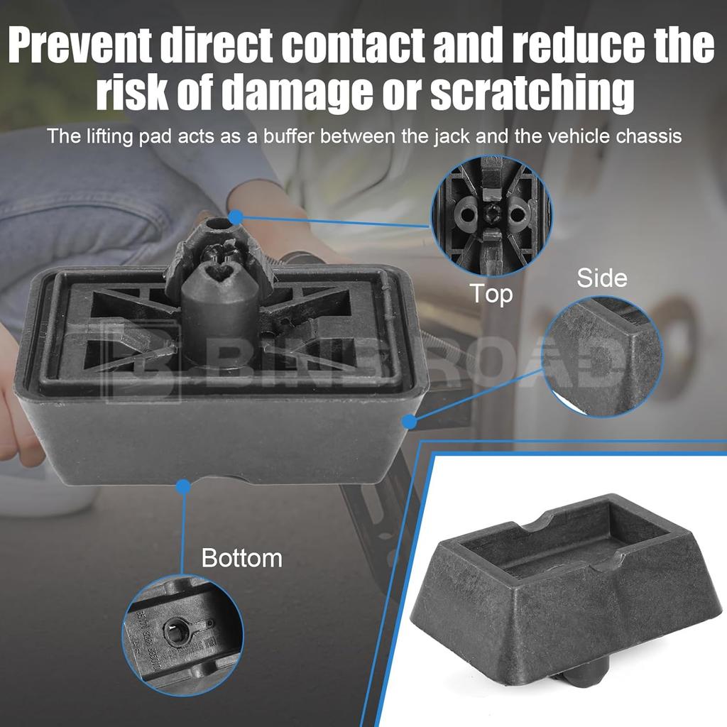 4PCS Under Car Jack Support Lift Pad 51718268885 Compatible with BMW E46 E63 E64 E65 E66 E67 E83 E85 E88 E89