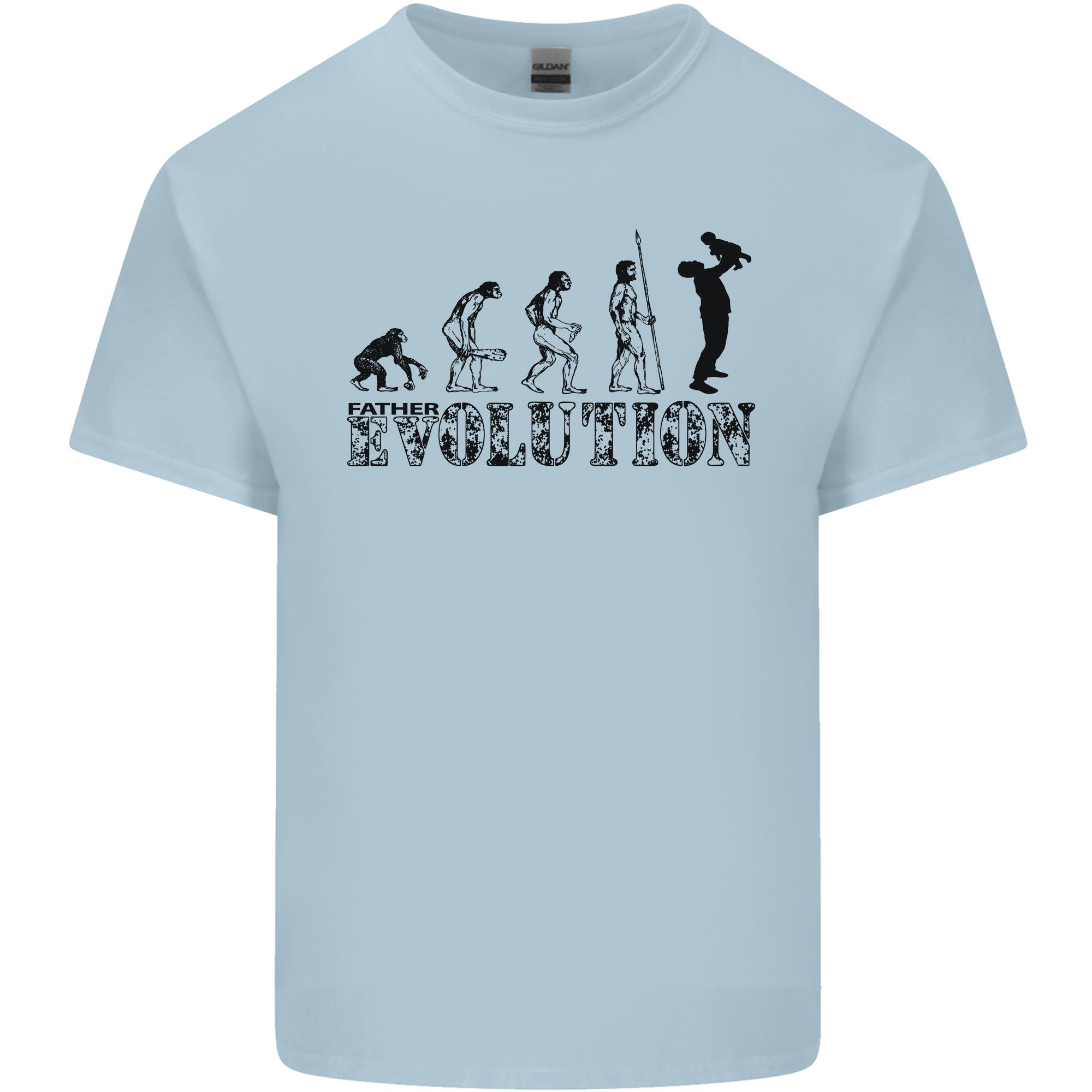Father And Son Evolution Fathers Day Dad Unisexs Light Cotton TShirt S