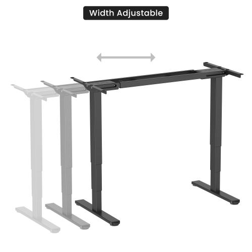 Adjustable Height Table Frame Up Up Bjorn II, Black
