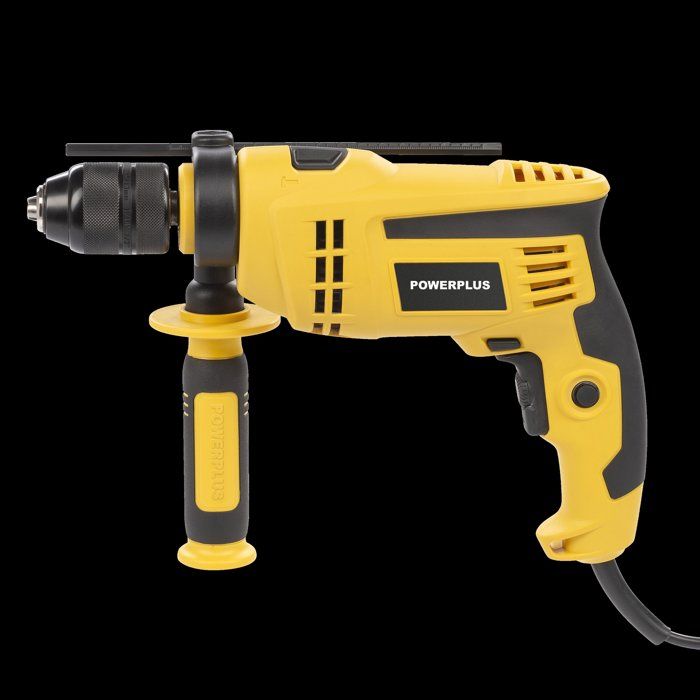 Perceuse à percussion - POWERPLUS - 1050 W - 48 000 coups / min - Perce bois / acier / béton