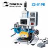 ZS-819B Pneumatic Automatic Leather Hot Foil Stamping Machine Heat Press For Paper Customized Wedding Invitation Logo