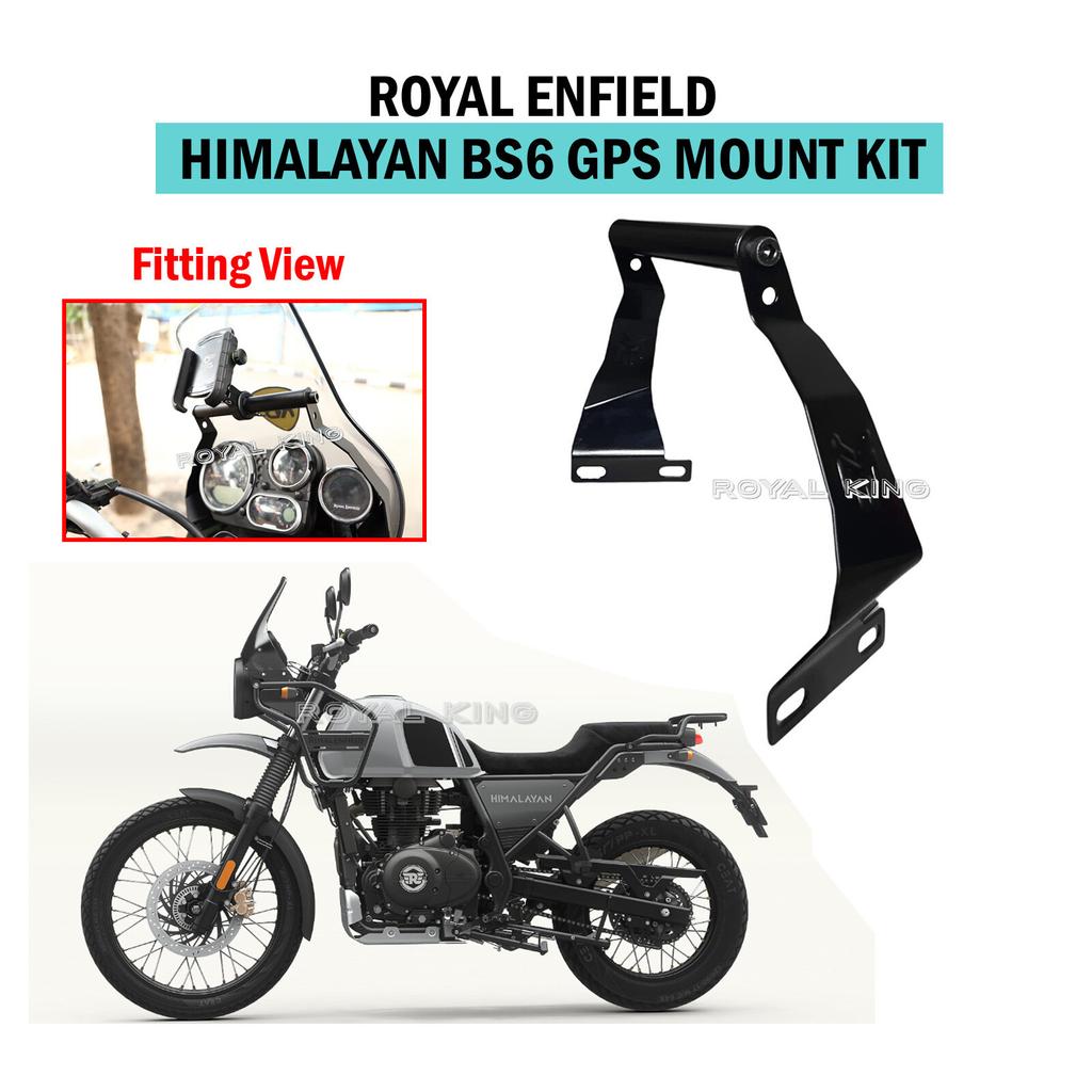Black "Gps Mount Kit" Fit for Royal Enfield Himalayan BS6
