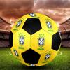 SIZE 5 Brazil National Football Team Soccer Ball Colorful All Ages Machine Stitched PVC Competition Ready Durable High-Bounce