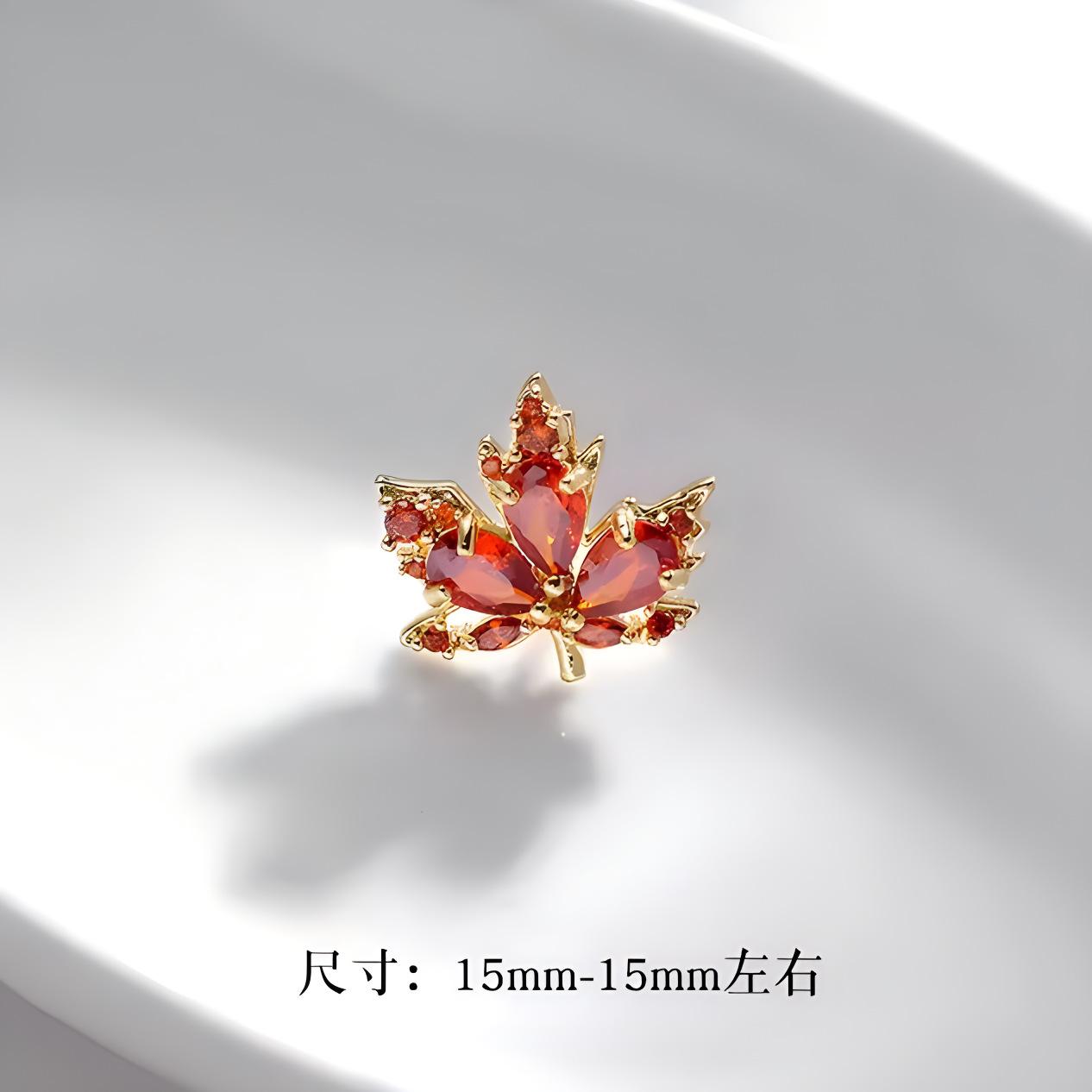 

Легкая роскошная брошь в виде кленового листа унисекс, высококачественная брошь, пряжка для костюма, значок с кристаллами, простая деловая брошь для воротника, аксессуары