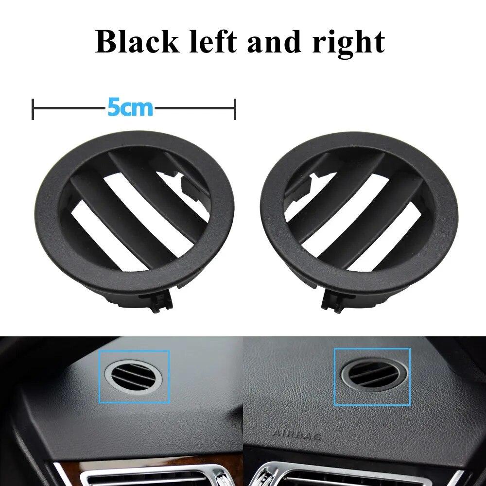 Left Right Dashboard Air Conditioning AC Vent Grille Small Round Panel Cover For Benz E Class W212 2009-2015 E200 E300 E350 E550