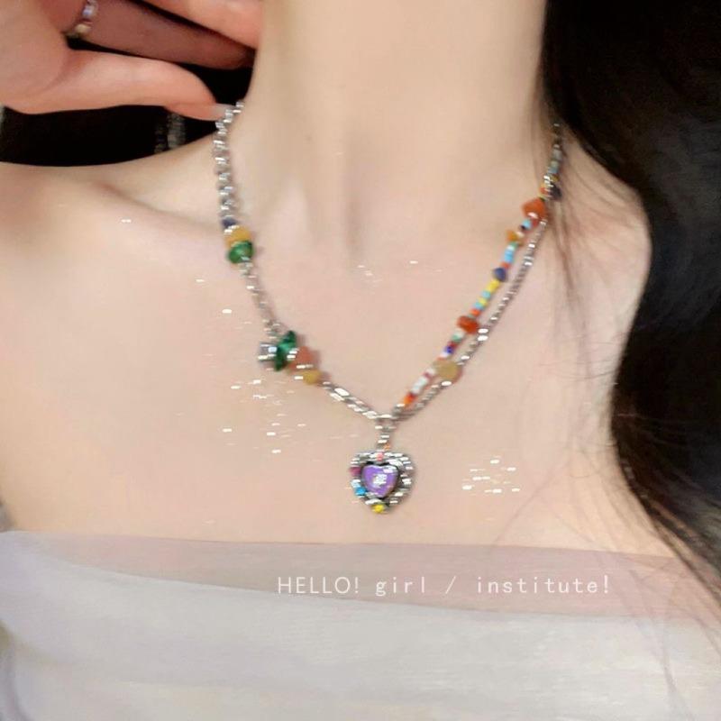 Collana con Nappa a Farfalla di Perle per Donna - Catena a Collare di Alta Gamma con un Tocco di Eleganza, Accessorio per il Collo Dolce e Cool