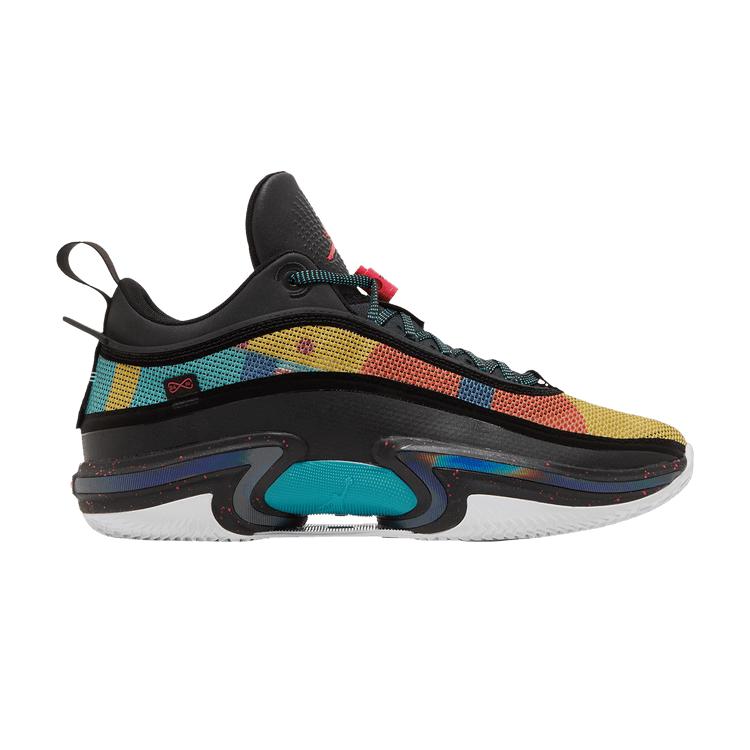 Air Jordan 36 Low 'Noir Multicolore' 40.5 black