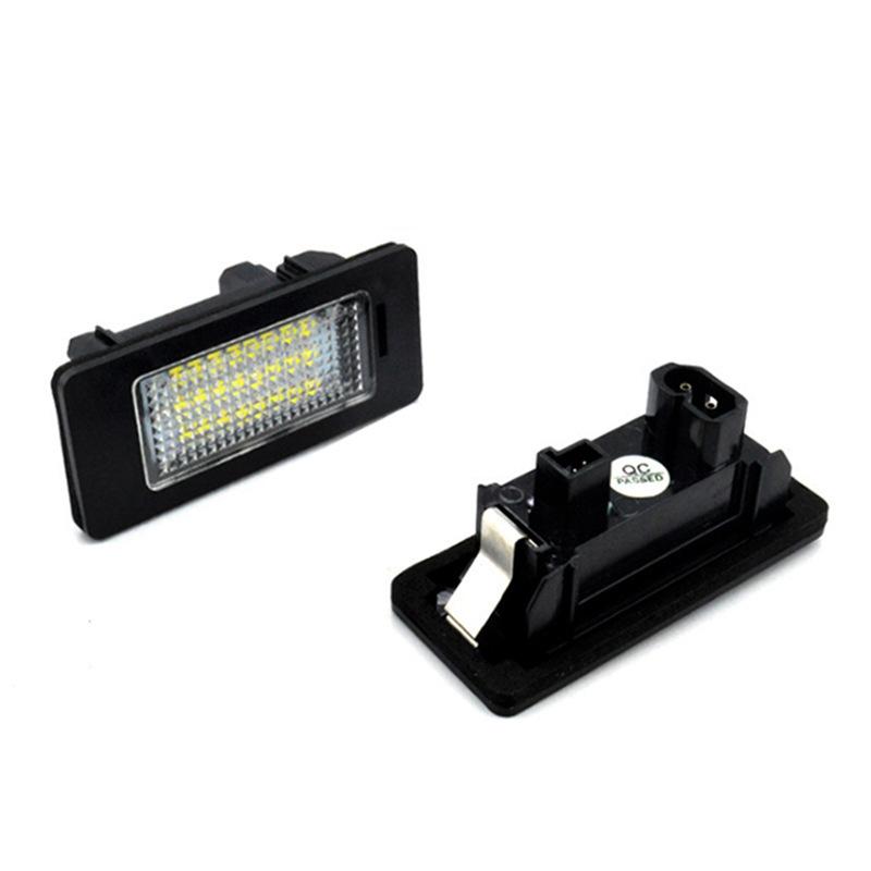 2PCS Canbus For BMW 1 Series E81 E87 E63 E64 M6 E85 E86 Z4 F12 F13 F20 K48 LED License Number Plate Lamp Car Light No Error