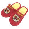 Anpanman Slippers with Anpanman Applique, Red, 14-16cm