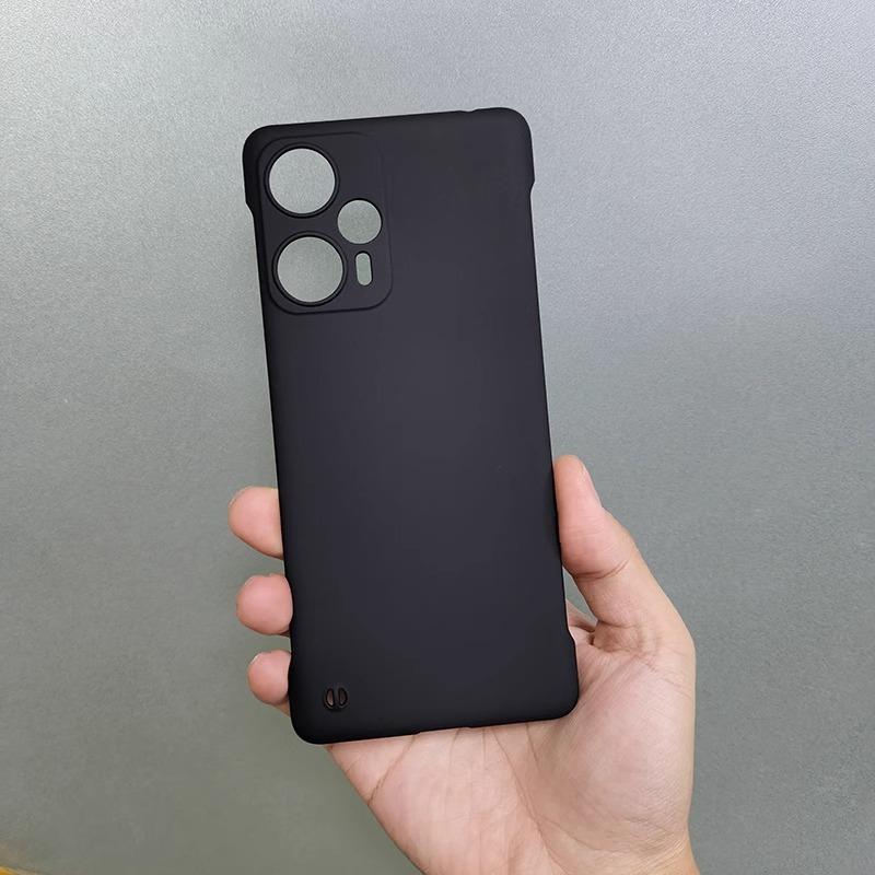 Solid Color Slim Frameless Phone Case For Xiaomi Poco X6 M4 Pro Redmi Note 14 Pro 13 Pro+ 12 Pro Heat Dissipate Shockproof Cover