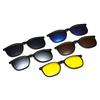 6 In 1 Sets Sunglasses Women Men Magnetic Sun Glsses Polarized Clip Sun Glasses Frame UV400 Anti Glare Unisex