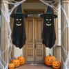 Halloween Hängende Geister Außen Dekoration, Leuchtet im Dunkeln Geist Hexenhut Ornament für Veranda, Terrasse, Rasen, Garten, Bäume, Spukhaus Dekor