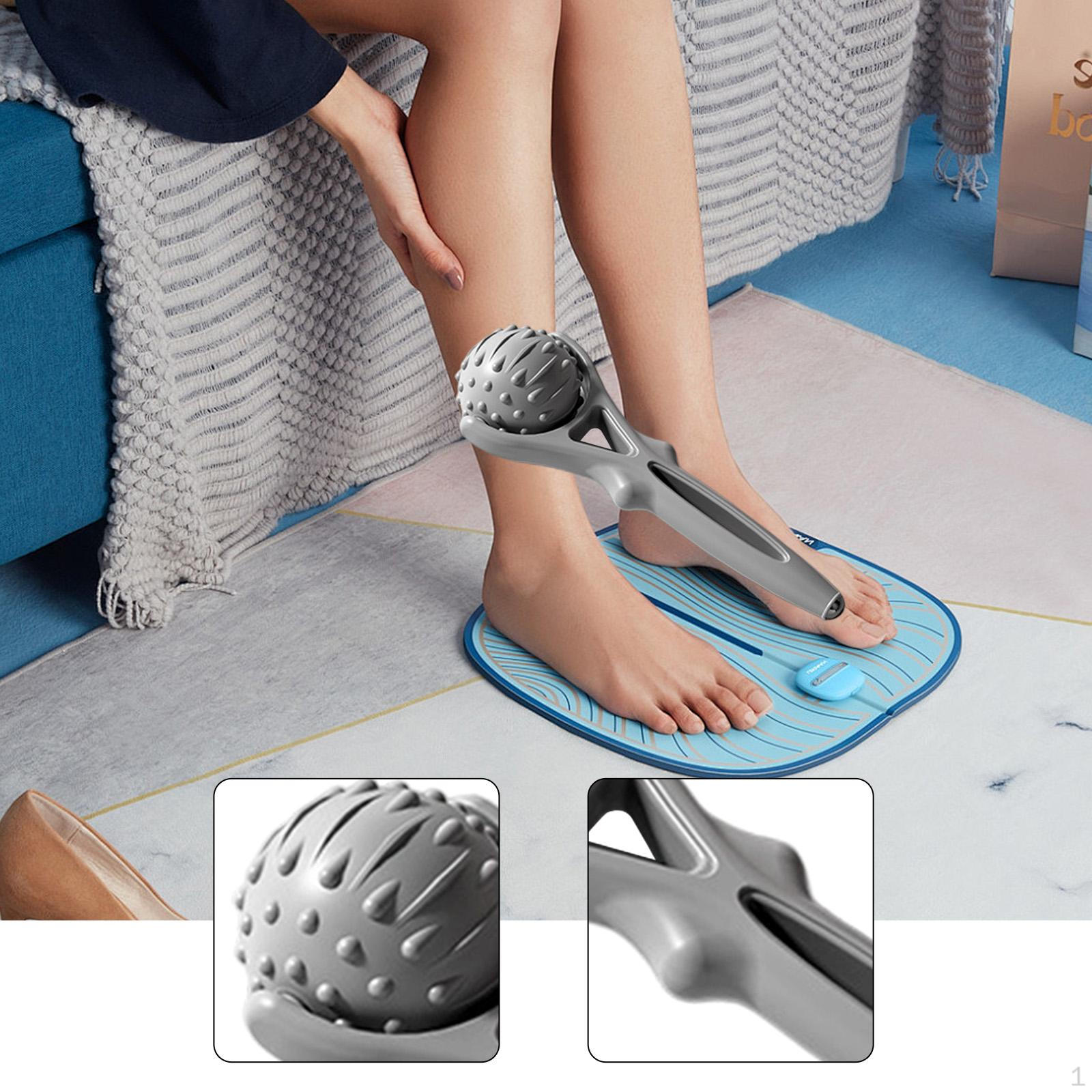 

Handheld Massage Roller Acupoint Comfortable for Travel Easy to Carry Effective Convenient Leg серый