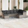 VidaXL Garden Lounge Set with Cushions 9 Pcs, Patio Sofas, Furniture Set, Outdoor Terrace Furniture, Grey 3218572