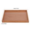 Rechteckiges Holztablett für Teetassen Kaffeeplattenhalter Snack-Serviertablett Geschirr Aufbewahrungstablett