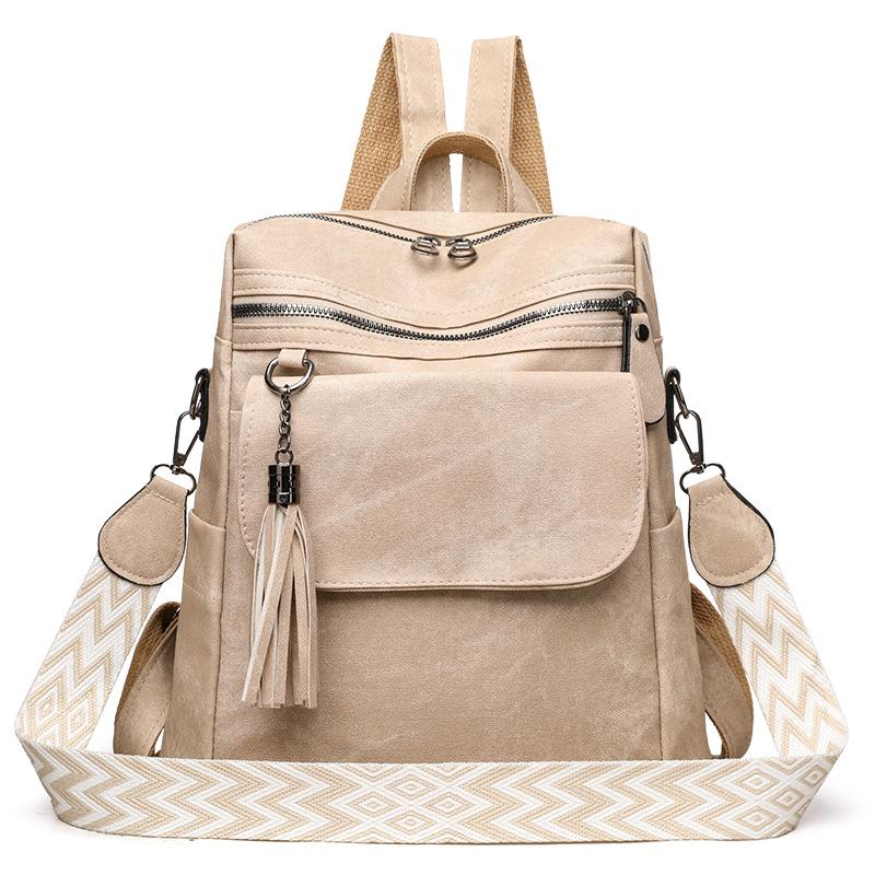 

Рюкзак, Рюкзак большой вместимости, Женская ретро многофункциональная сумка через плечо, Дорожная сумка через плечо хаки