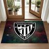 Athletic Bilbao Football Design Crystal Velvet Rug Soft Decorative Mat for Bedroom Entrance