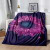 1pc Sunflower Printing Lightweight Flannel Blanket, Comfortable and Warm Blanket, for Camping Sofa Bed and Couch Office, in All Seasons