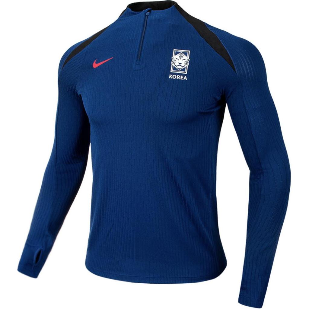 Nike Dri-Fit Strike Slim Fit Moisture-Wicking Stretch Comfortable Long Sleeve Soccer Shirt Men Tops Global-Blue Black Global-Red FJ1937-418