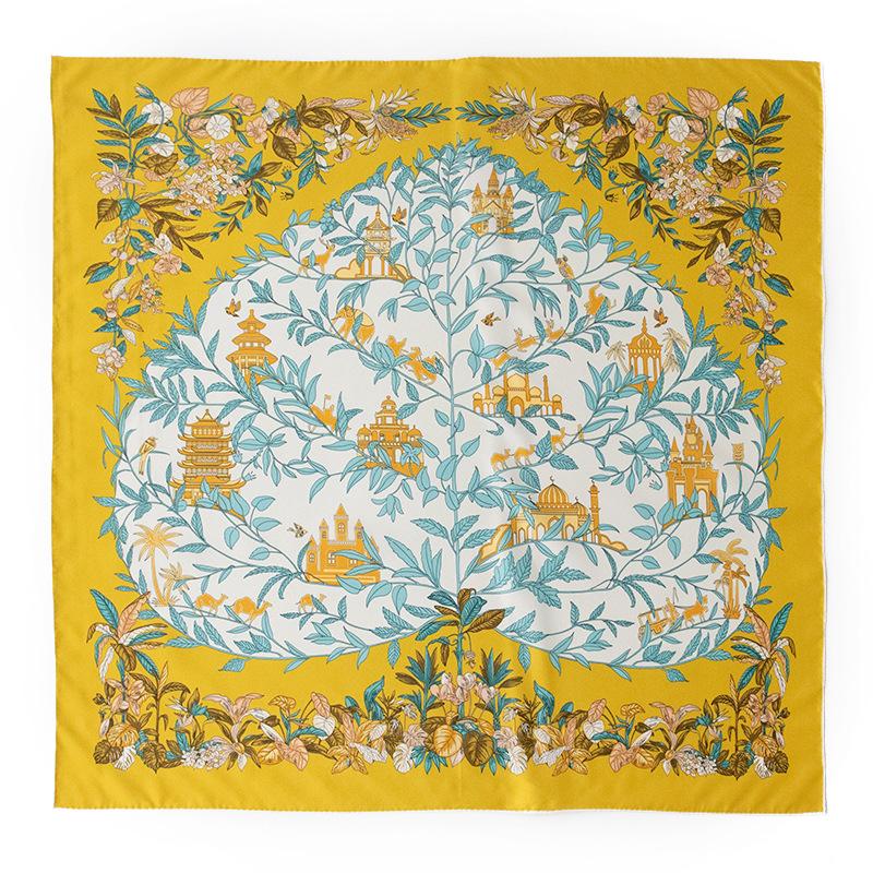 

two-color pipa picture silk scarf 100% mulberry silk women s high-end wedding gift