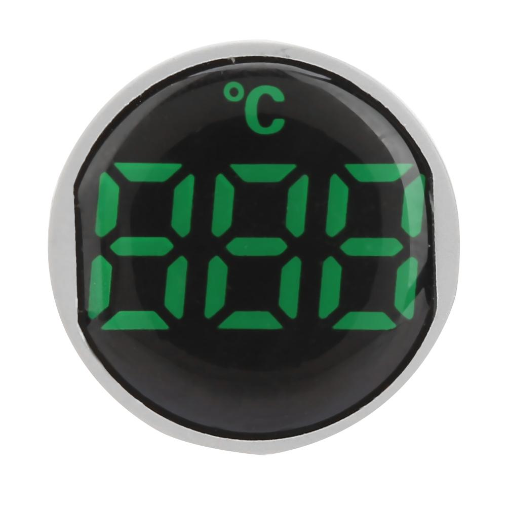 AC 50 380V Temperature Indicator Light LED Digital Displayed Thermometer 20 199 Celsius (Green)