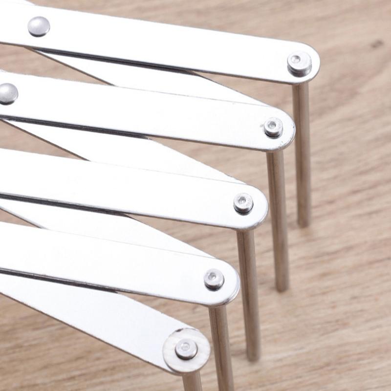 Adjustable Kitchen Rack Stainless Steel Dish Drainer Expandable Utensil Holder Pot Lid Organizer Space Saving Countertop Storage Shelf Drying Rack