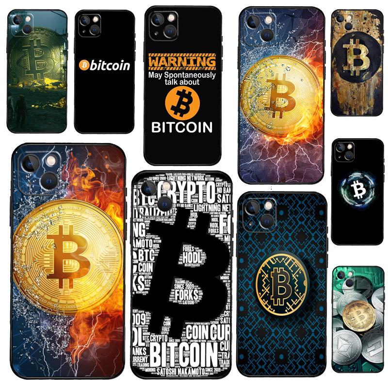 Bitcoin BTC Phone Case For iPhone 13 12 Mini 11 14 15 16 Pro Max Plus X XS Max XR Cover Shell