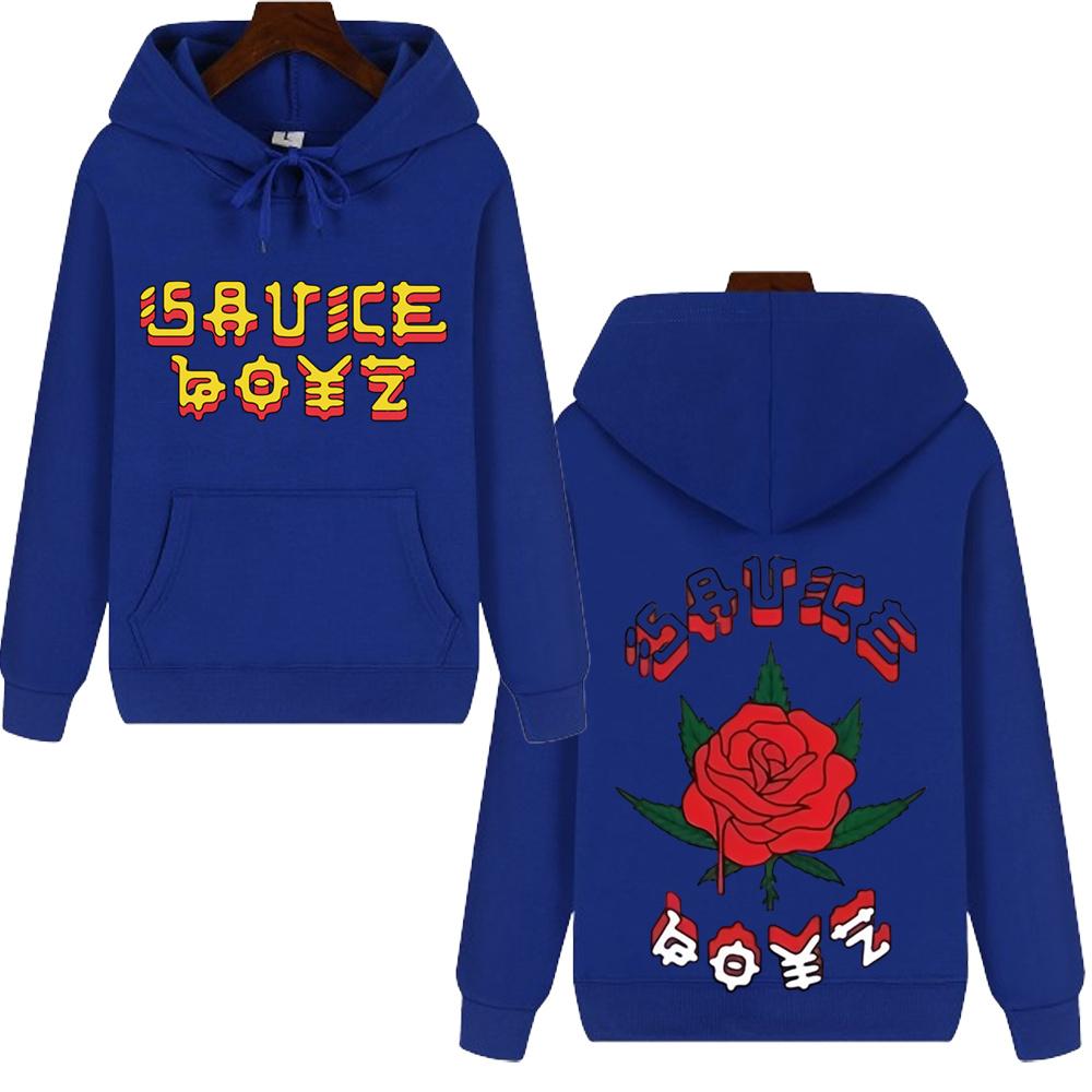 Men Spring And Autumn Long Sleeve Hoodie Fashion Trend Pattern Printed Pullovers Fleece Warm Couple Hoodie Streetwear