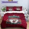 Set copripiumino 3 pezzi (1*Copripiumino + 2*Federe, Senza Nucleo),Set Biancheria da Letto con Stampa di Squadra di Calcio, Decorazione Camera da Letto, Stagione Unica, Regalo di Compleanno