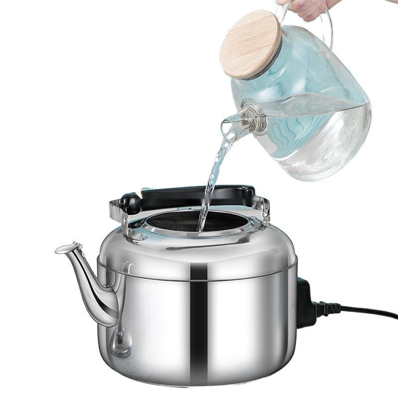 Large Capacity Stainless Steel Electric Kettle - Household Water Boiler and Teapot