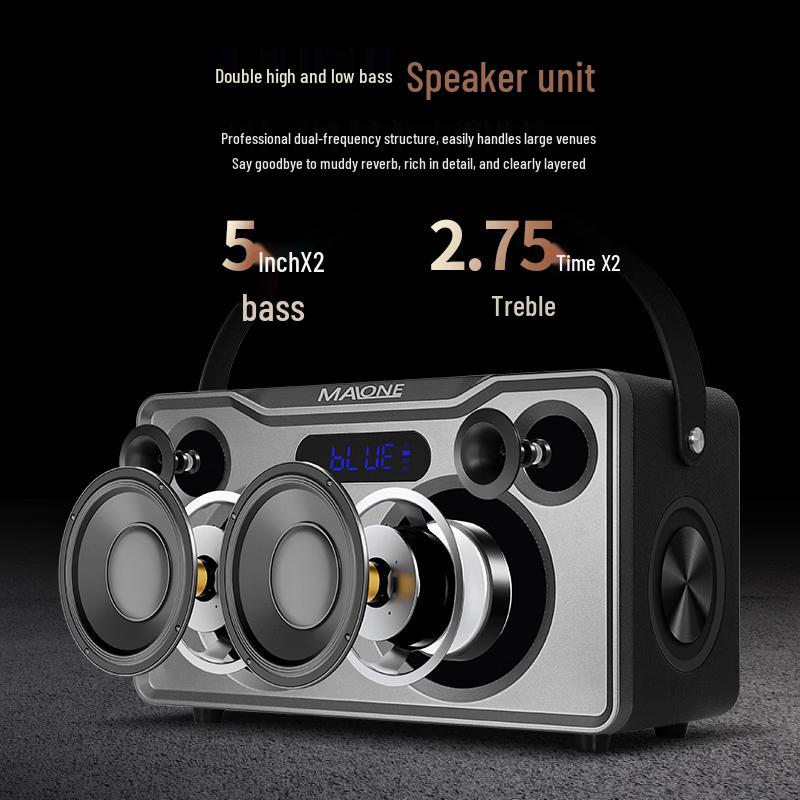 Malone Portable Bluetooth KTV Speaker Amplifier CN plug (adapter included)