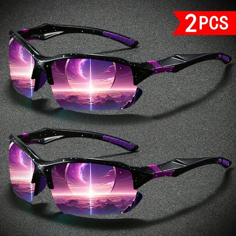 2 PCS Fashionable Women's Outdoor Sunglasses Are Suitable for Daily Casual Wear and Activities Such As Hiking Driving Cycling