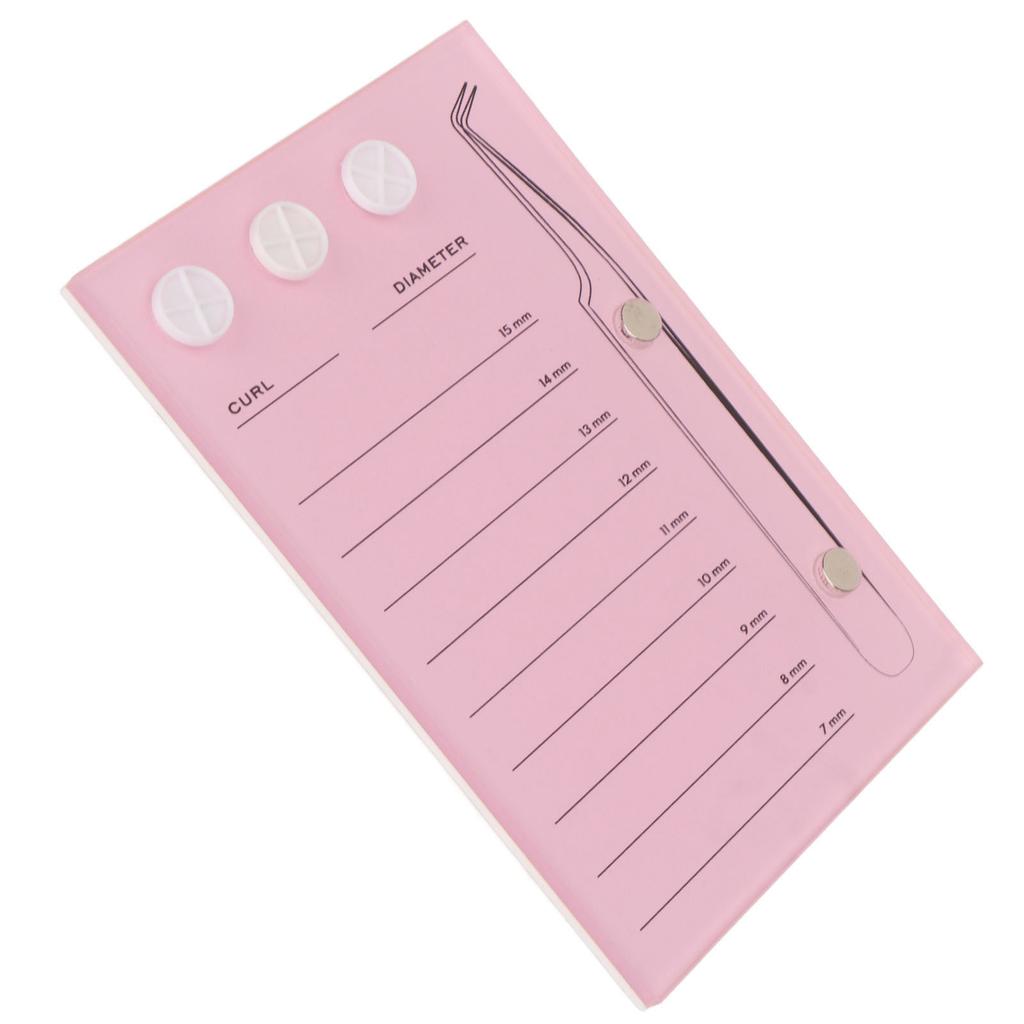 3 In 1 Eyelash Extension Holder 7 To 15mm Clear Scale Acrylic Eyelash Extension Display Tray