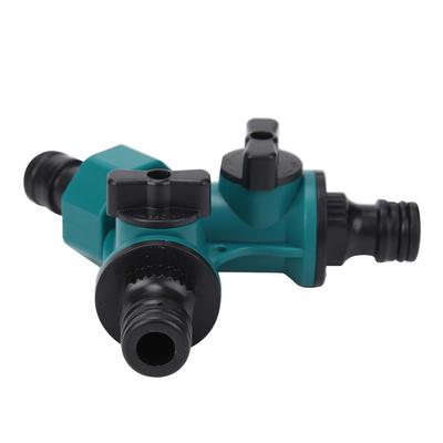 Practical Water Quick Connector Anti- Drip Hose Quick Adapter Adjustable Irrigation 2 Way Connector for Plant Watering Gardening