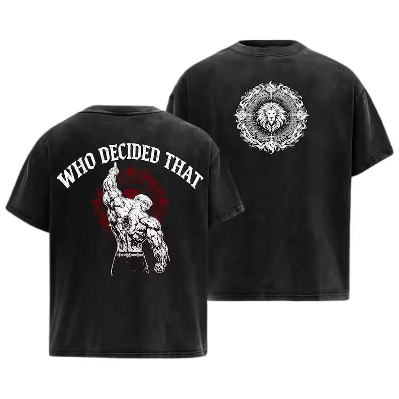 2026 Summer Hot Sale Anime The Seven Deadly Sins Escanor Printed Tee Men Women Washed T-shirts Short Sleeve Vintage Casual Tee
