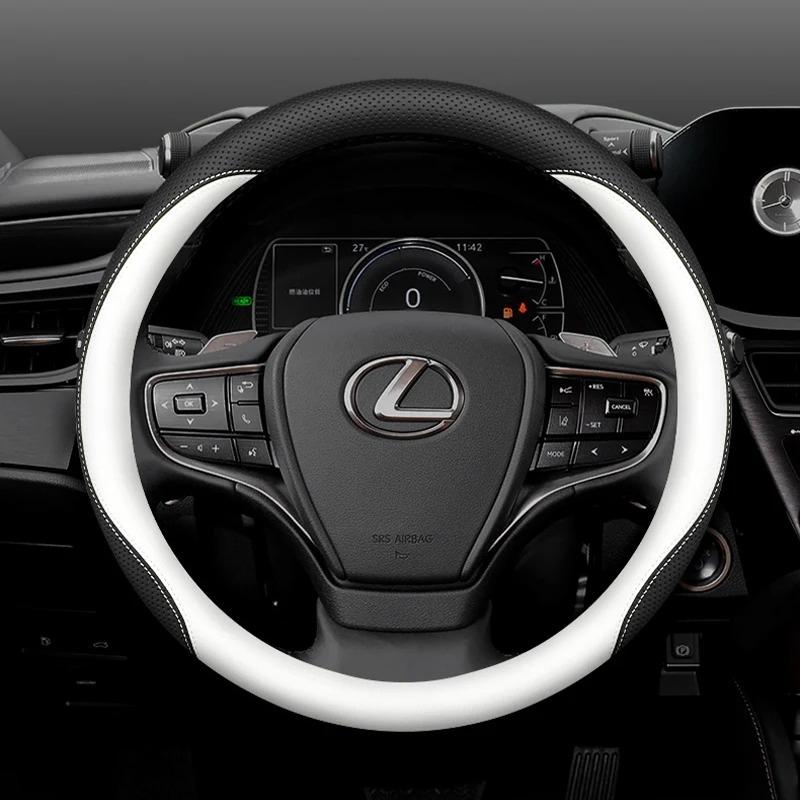 Leder Auto Lenkradabdeckung für Lexus NX350 RX NX RX450h LX600 LBX ES NX250 ES350 RX350 RX350h 2021 2022 2023 2024 2025