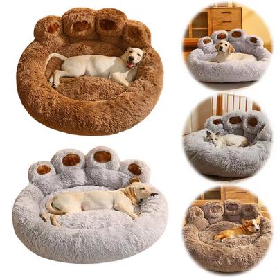 Fluffy Pet Bed Large Pet Products Dogs Beds Small Sofa Baskets Pets Kennel Mat Puppy Cats Supplies Basket Blanket Accessories