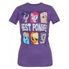 My Little Pony Meilleures Poneys T-shirt Junior Femme 100% Coton T-shirts Homme Haut