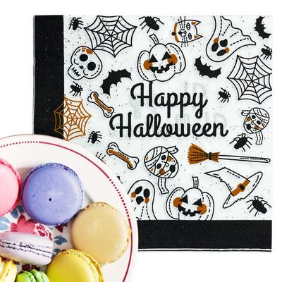 20 stuks/pak 33*33cm 2-laags wegwerp feestservet Halloween-patroon