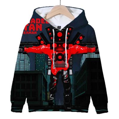 Outono 3D Jogo Skibidi Banheiro Impressão Hoodies Para Homens Crianças Moda Streetwear Moletons Com Capuz Harajuku Roupas Legais