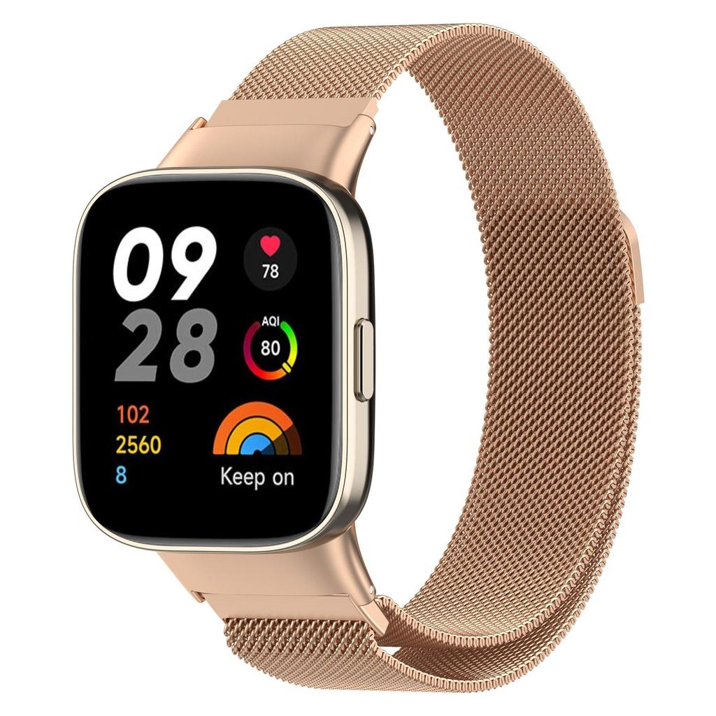 Steel Milan Magnetic Loop Strap For Redmi Watch 3 Active Smart Replacement Bracelet For Xiaomi Redmi Watch3 Metal Wrist Strap