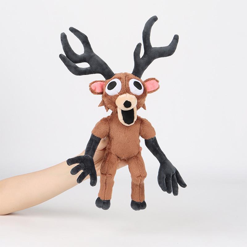 38cm 99 Nights Cartoon In The Forest Deer Plush Toys Cotton Stuffed Doll Anime Animal for Kids Birthday Gift Halloween Gifts