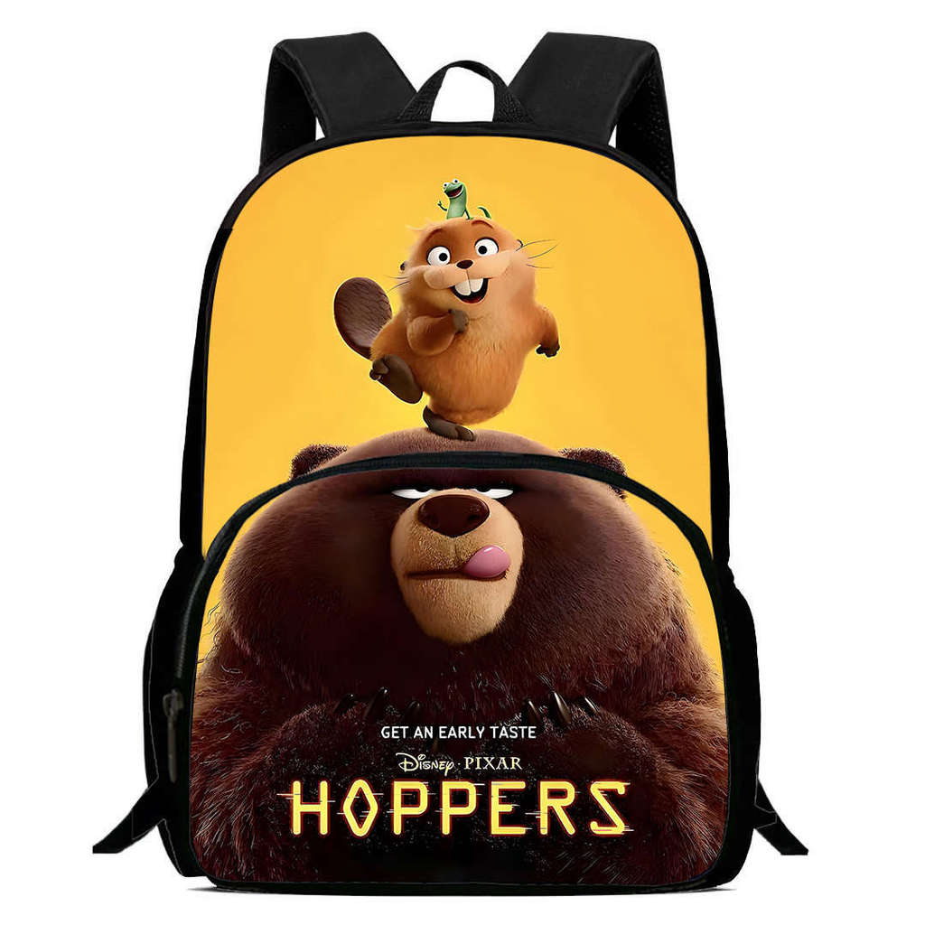 Cartoon Hoppers Beaver Backpack For Kids With Oxford Cloth Durable Material For School Travel